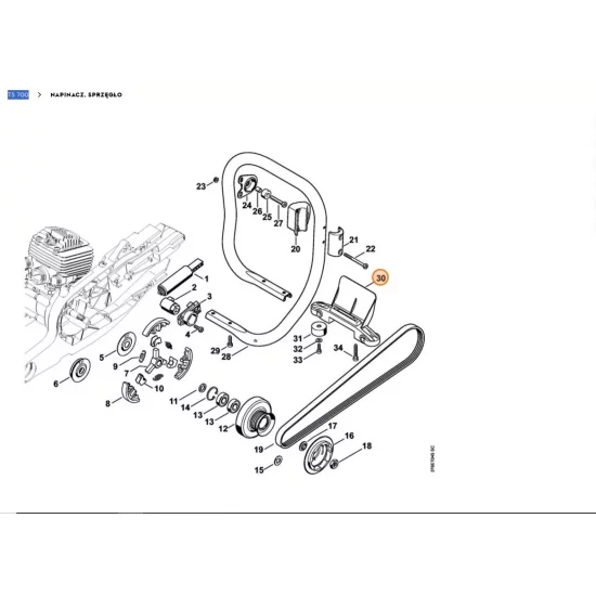 STIHL  Wspornik 4224 791 7600